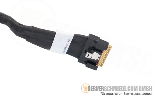 Dell 31cm NVMe Kabel cable 1x SFF-8654 8i gerade to 1x SFF-8654 8i winkel R760 24xSFF 0T17PK