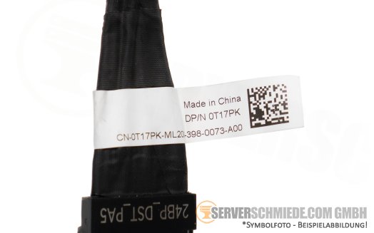 Dell 31cm NVMe Kabel cable 1x SFF-8654 8i gerade to 1x SFF-8654 8i winkel R760 24xSFF 0T17PK