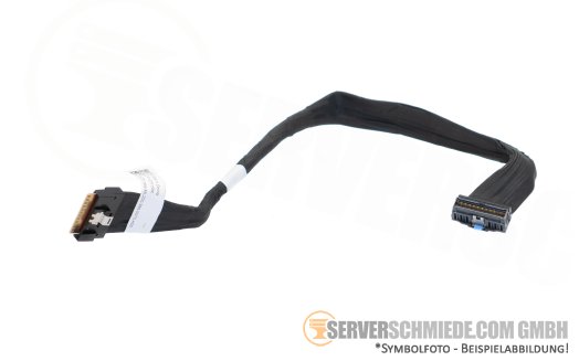 Dell 31cm NVMe Kabel cable 1x SFF-8654 8i gerade to 1x SFF-8654 8i winkel R760 24xSFF 0T17PK