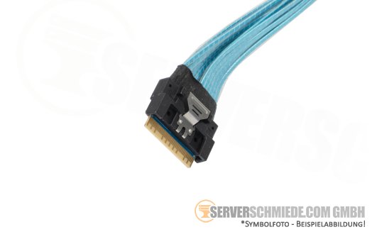 Dell 33cm NVMe Kabel cable 1x SFF-8654 8i gerade to 1x SFF-8654 8i gerade R6525 10xSFF 0X1JH5