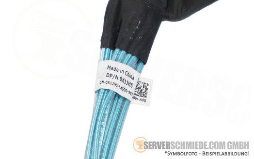 Dell 33cm NVMe Kabel cable 1x SFF-8654 8i gerade to 1x SFF-8654 8i gerade R6525 10xSFF 0X1JH5