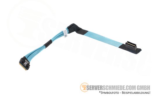 Dell 33cm NVMe Kabel cable 1x SFF-8654 8i gerade to 1x SFF-8654 8i gerade R6525 10xSFF 0X1JH5