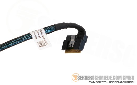 Dell 35cm Backplane to front PERC Controller Kabel 1x SFF-8654 8i gerade to 1x SFF-8654 4i winkel R650 10x SFF 05J6TF