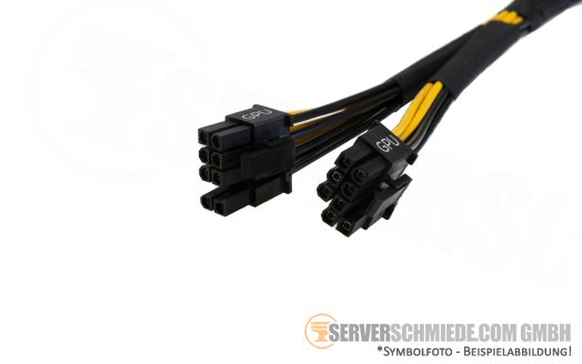 Dell 35cm GPU power cable 12-Pin to 2x 6+2 R650xs R750xs R750 R7525 0DPHJ8