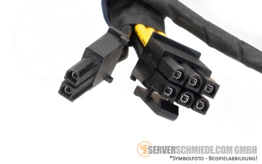 Dell 35cm GPU power Kabel cable 1x 2-pin + 1x 12-pin to 2x 6+2-pin PCIe R760 R7960 0CPH58