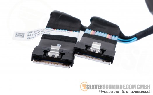 Dell 35cm 07M5Y6 RSR1 R640 Bay 2-5 R740 R740xd R940 NVMe Cable Kabel 2x SFF-8654 to 2x SFF-8654 BP-A0 + B0