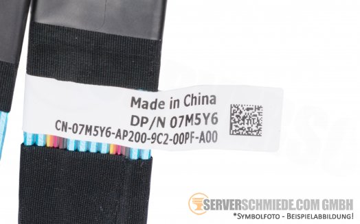 Dell 35cm 07M5Y6 RSR1 R640 Bay 2-5 R740 R740xd R940 NVMe Cable Kabel 2x SFF-8654 to 2x SFF-8654 BP-A0 + B0