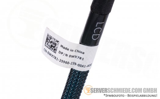 Dell 35cm T620 Front Control Panel LCD Signal Cable 2x 18-pin 0WX7R1