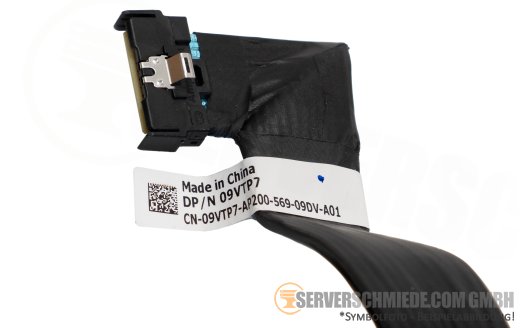 Dell 38cm Backplane to front PERC Controller SAS Kabel cable 1x SFF-8654 8i gerade to 1x SFF-8654 8i winkel R760 16xSFF 09VTP7