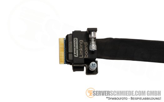 Dell 40cm C6420 Onboard SATA Kabel 1x SFF-8654 Slim SAS 8i 74-pin Stecker winkel -- 1x 74-pin proprietär 0CH4V0