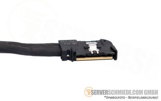 Dell 40cm NVMe Kabel cable 1x SFF-8654 gerade to 1x SFF-8654 winkel R650 10xSFF 0785VN