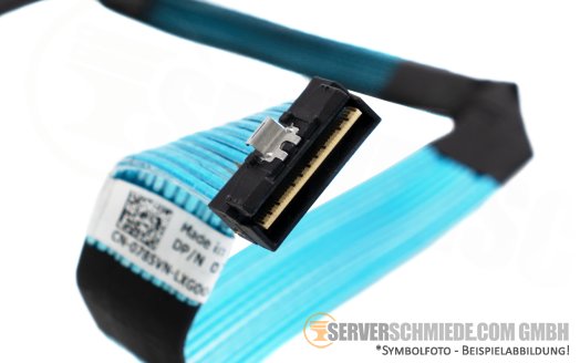 Dell 40cm NVMe Kabel cable 1x SFF-8654 gerade to 1x SFF-8654 winkel R650 10xSFF 0785VN