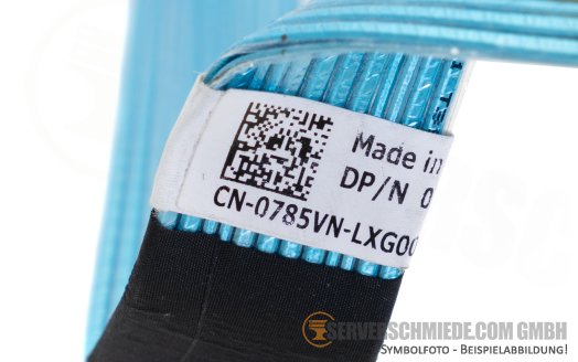Dell 40cm NVMe Kabel cable 1x SFF-8654 gerade to 1x SFF-8654 winkel R650 10xSFF 0785VN