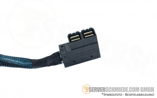Dell 40cm  SAS Kabel 1x Perc 1x doppel SFF-8643 winkel 08717G