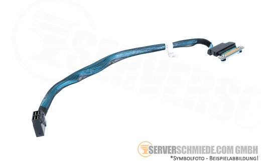 Dell 40cm  SAS Kabel 1x Perc 1x doppel SFF-8643 winkel 08717G