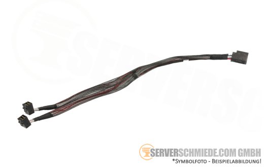 Dell 40cm SAS Kabel 2x SFF-8643 winkel to 2x SFF-8643 (double) winkel R440 10 bay 0FRN2J