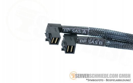Dell 40cm  SAS Kabel 1x SAS MPERC to 2x SFF-8643 winkel 0FNYNV