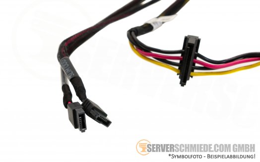 Dell 40cm T640 SATA Backplane Power Kabel Cable Slim Odd 1x 4-pin 2x SATA 2x TBU 07FTPK
