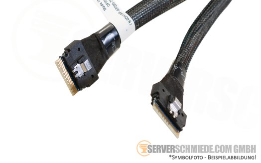 Dell 45cm Backplane NVMe Kabel Cable 2x SFF-8654 gerade to 2x SFF-8654 gerade T640 0DH1RP