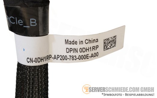 Dell 45cm Backplane NVMe Kabel Cable 2x SFF-8654 gerade to 2x SFF-8654 gerade T640 0DH1RP
