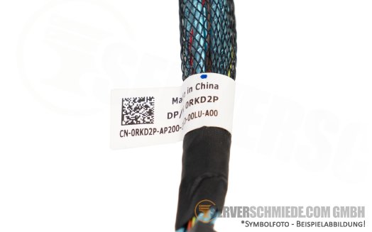 Dell 45cm BP to Controller Kabel cable 1x SFF-8654 4i winkel to 1x SFF-8654 8i winkel R760xs 0RKD2P
