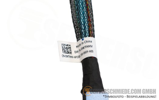 Dell 45cm BP to Controller Kabel cable 1x SFF-8654 8i winkel to 2x SFF-8654 4i winkel + gerade R750xs 0WTHHV