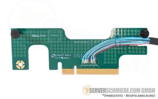 Dell 45cm front PERC to Riser cable 1x SFF-8654 winkel to 1x fPERC PCIe x8 R350 0HJ8MT