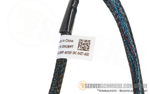Dell 45cm front PERC to Riser cable 1x SFF-8654 winkel to 1x fPERC PCIe x8 R350 0HJ8MT
