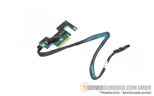 Dell 45cm front PERC to Riser cable 1x SFF-8654 winkel to 1x fPERC PCIe x8 R350 0HJ8MT