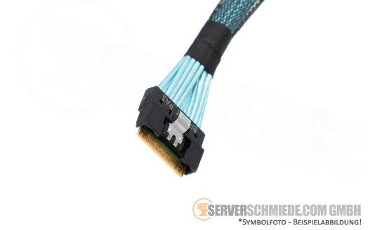 Dell 45cm NVMe Kabel cable 1x SFF-8654 gerade to 1x PCIe Riser R650 10xSFF 0DM8KC