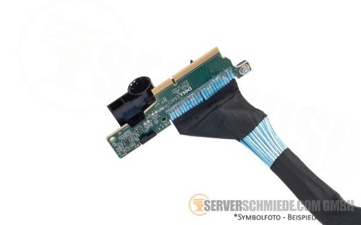 Dell 45cm NVMe Kabel cable 2x SFF-8654 8i gerade to 1x Riser R1D-Paddle R760 24xSFF 0YRX6M