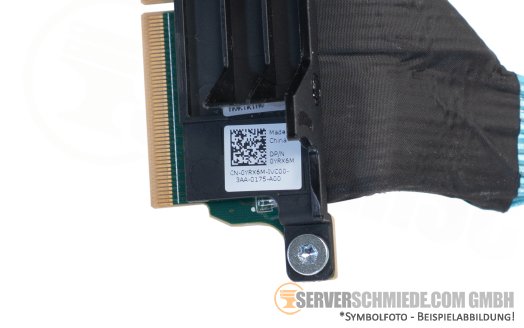 Dell 45cm NVMe Kabel cable 2x SFF-8654 8i gerade to 1x Riser R1D-Paddle R760 24xSFF 0YRX6M