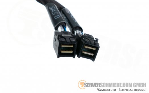 Dell 45cm  SAS Kabel 2x SFF-8643 gerade -- 2x SFF-8643 winkel 01KXPP