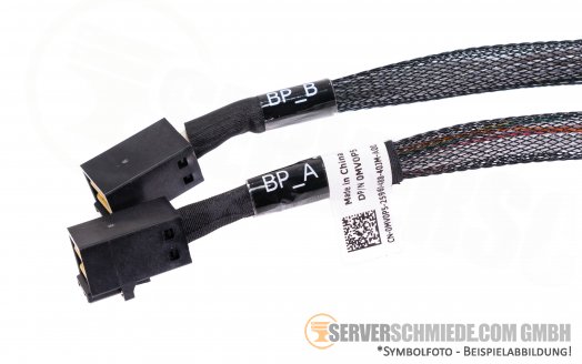 Dell 45cm SAS Kabel 2x SFF-8643 gerade  2x SFF-8643 winkel 0MV0P5