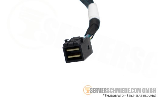 Dell 45cm SATA Kabel 1x SFF-8643 gerade to 1x SFF-8611 Oculink winkel R440 4xLFF 0GPPHP