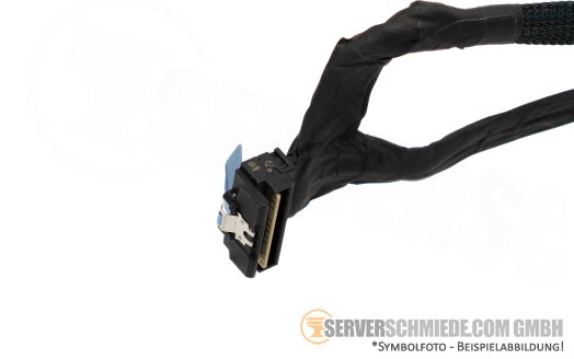 Dell 46 / 102cm SAS Kabel cable 2x SFF-8654 4i winkel + gerade to 1x SFF-8654 8i winkel R760xs LFF 0KM79X