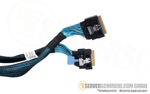 Dell 48cm NVMe Kabel cable 2x SFF-8654 gerade to 2x SFF-8654 gerade R7525 0C47DK