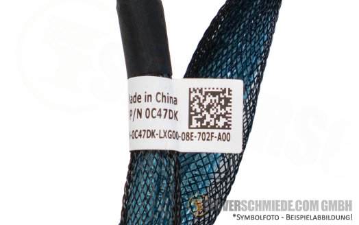 Dell 48cm NVMe Kabel cable 2x SFF-8654 gerade to 2x SFF-8654 gerade R7525 0C47DK