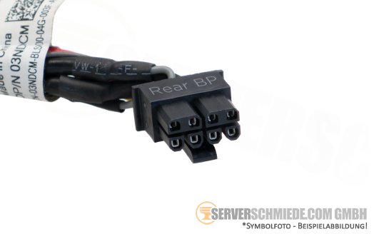 Dell 4cm Rear Backplane Power Kabel cable 1x 12-pin gerade to 1x 8-pin gerade R6525 03NDCM