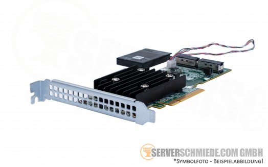 Dell 4GB PERC H745 12G SAS 16-CH Storage Controller incl. BBU PCIe x8 2x SFF-8654 04TJGJ Raid 0, 1, 10, 5, 50, 6, 60, HBA IT-Mode