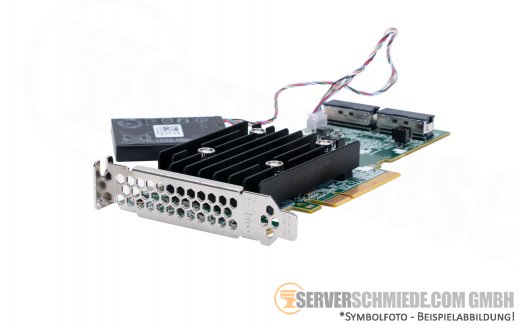 Dell 4GB PERC H745 12G SAS 16-CH Storage Controller incl. BBU PCIe x8 2x SFF-8654 04TJGJ Raid 0, 1, 10, 5, 50, 6, 60, HBA IT-Mode