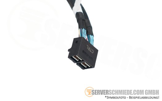 Dell 50-65cm SAS Kabel cable 2x SFF-8087 gerade to 2x SFF-8643 (double) gerade T440 8xLFF 0XRFV4