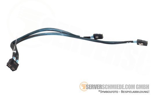 Dell 50-65cm SAS Kabel cable 2x SFF-8087 gerade to 2x SFF-8643 (double) gerade T440 8xLFF 0XRFV4
