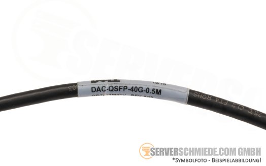 Dell 50cm 40G SAS/SATA DAC QSFP Kabel 2x QSFP+ 01M31V