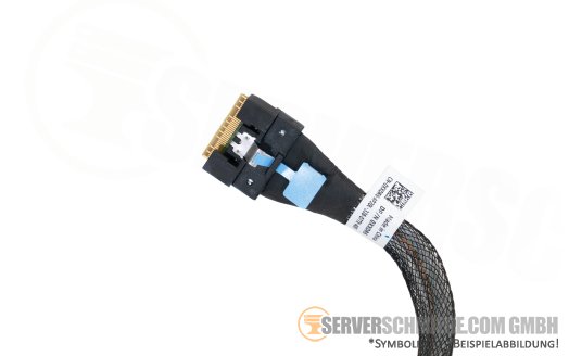 Dell 50cm Mainboard to front PERC Controller cable 1x SFF-8654 winkel to 1x SFF-8654 gerade R7615 24xSFF 0XXDR6