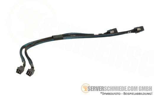 Dell 40 / 50cm SAS Kabel 2x SFF-8643 gerade to 2x SFF-8087 gerade 09488X