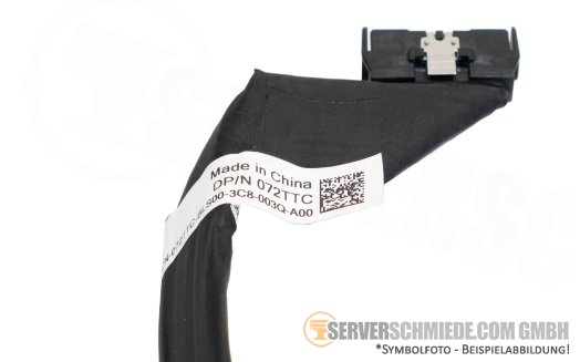 Dell 55cm NVMe Kabel cable 1x SFF-8654 gerade to 1x SFF-8654 gerade R6625 072TTC