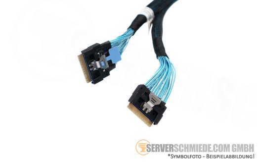 Dell 57 / 67cm NVMe Kabel cable 2x SFF-8654 gerade to 2x SFF-8654 gerade R7525 0D8TC5