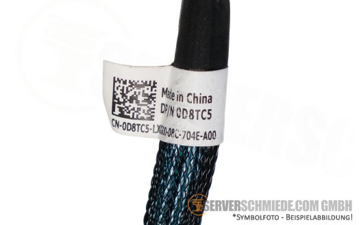 Dell 57 / 67cm NVMe Kabel cable 2x SFF-8654 gerade to 2x SFF-8654 gerade R7525 0D8TC5
