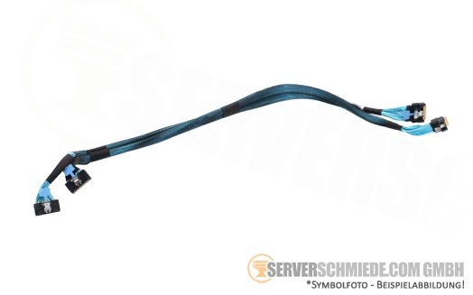 Dell 57 / 67cm NVMe Kabel cable 2x SFF-8654 gerade to 2x SFF-8654 gerade R7525 0D8TC5